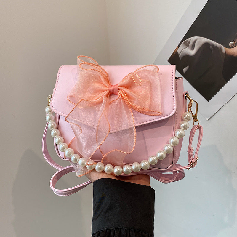 pearl chain shoulder crossbody bag