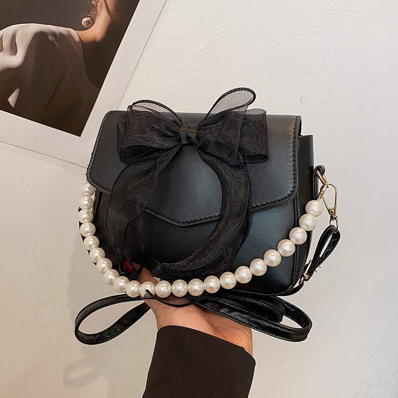 pearl chain shoulder crossbody bag
